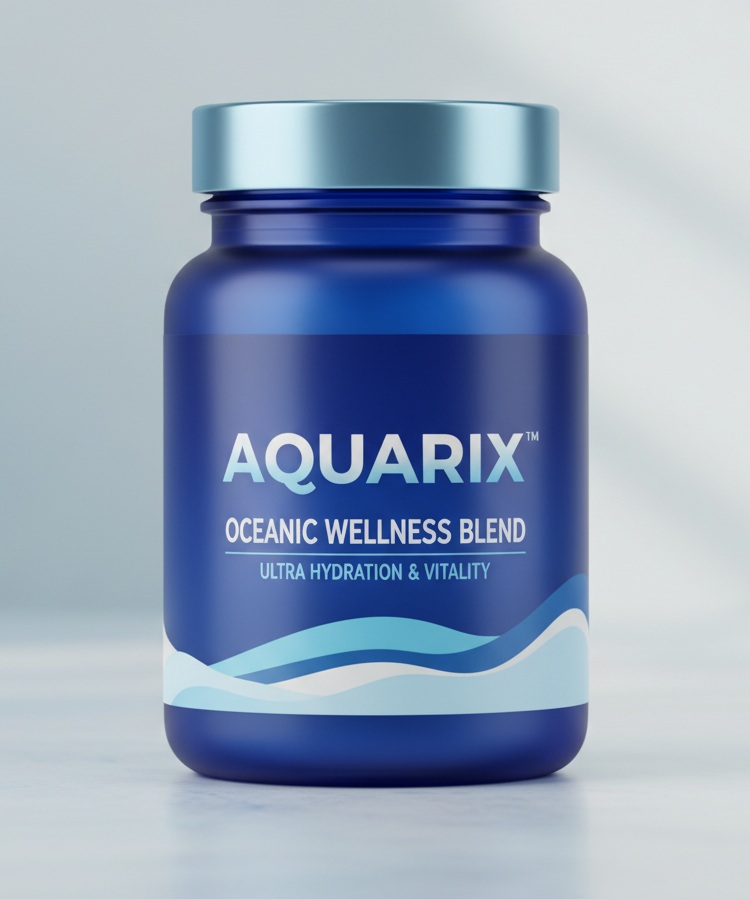 AQUARIX bottle product shot on clean studio background